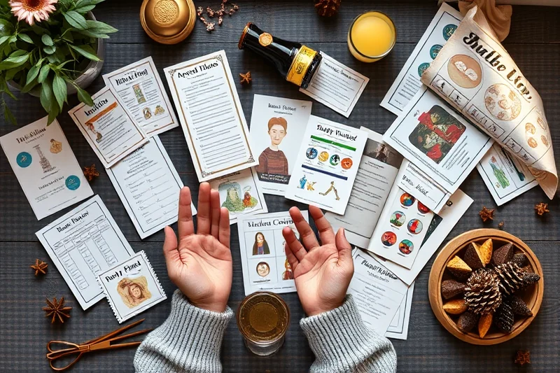 affordable party printables games activities — Affordable Party Printables Games Activities (the finished result)