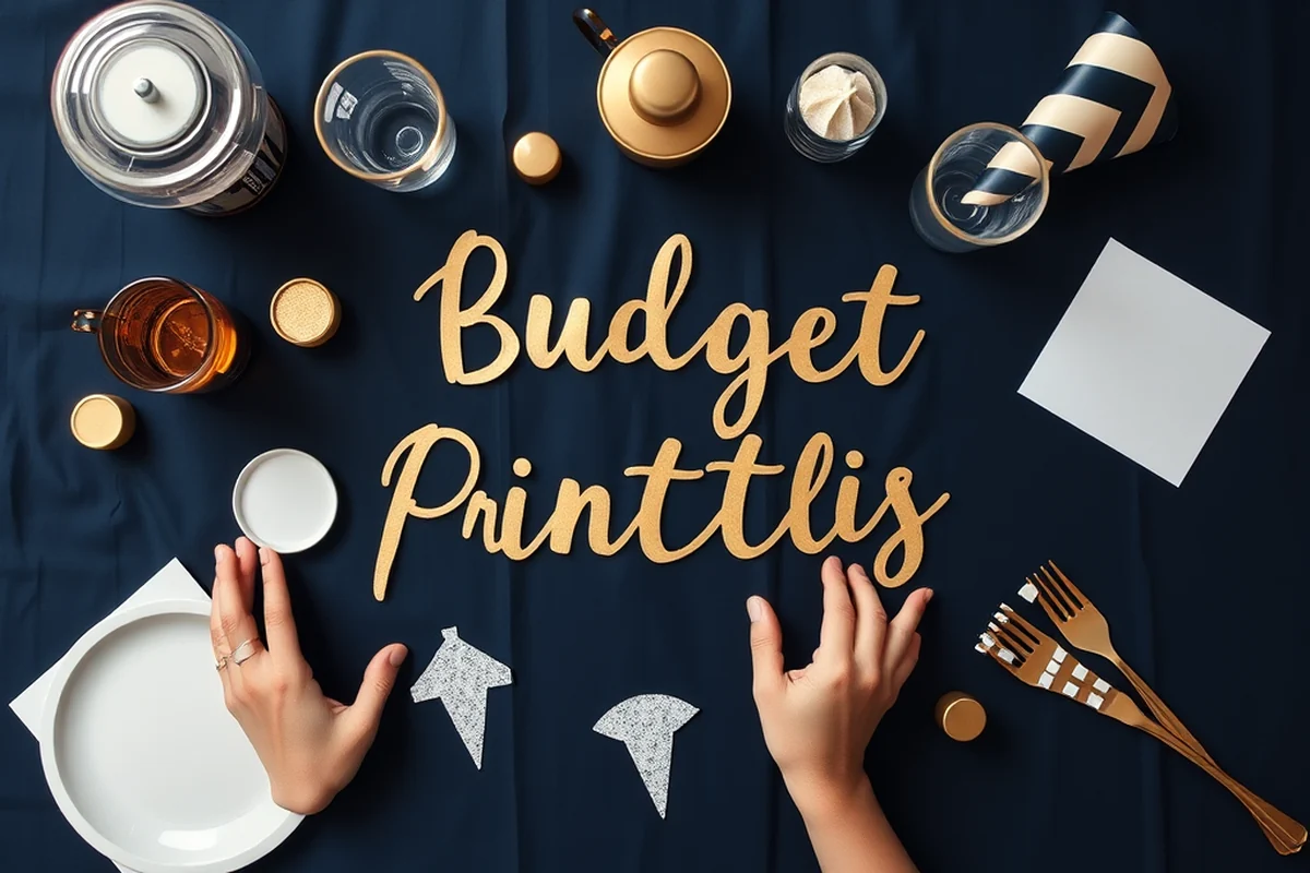 budget party printables on a budget — Budget Party Printables On A Budget (the finished result)