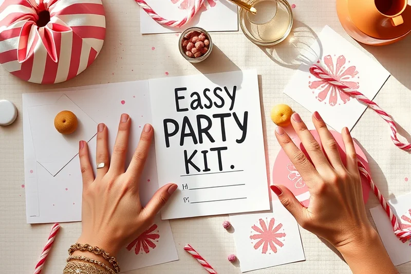 easy party printables invitations — Easy Party Printables Invitations (the finished result)