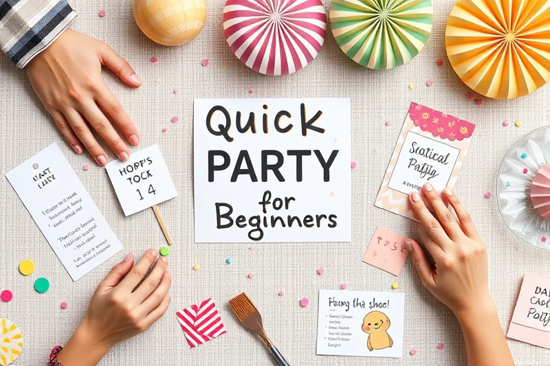 quick party printables for beginners — Quick Party Printables For Beginners (the finished result)