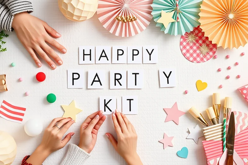 simple party printables decor — Simple Party Printables Decor (the finished result)