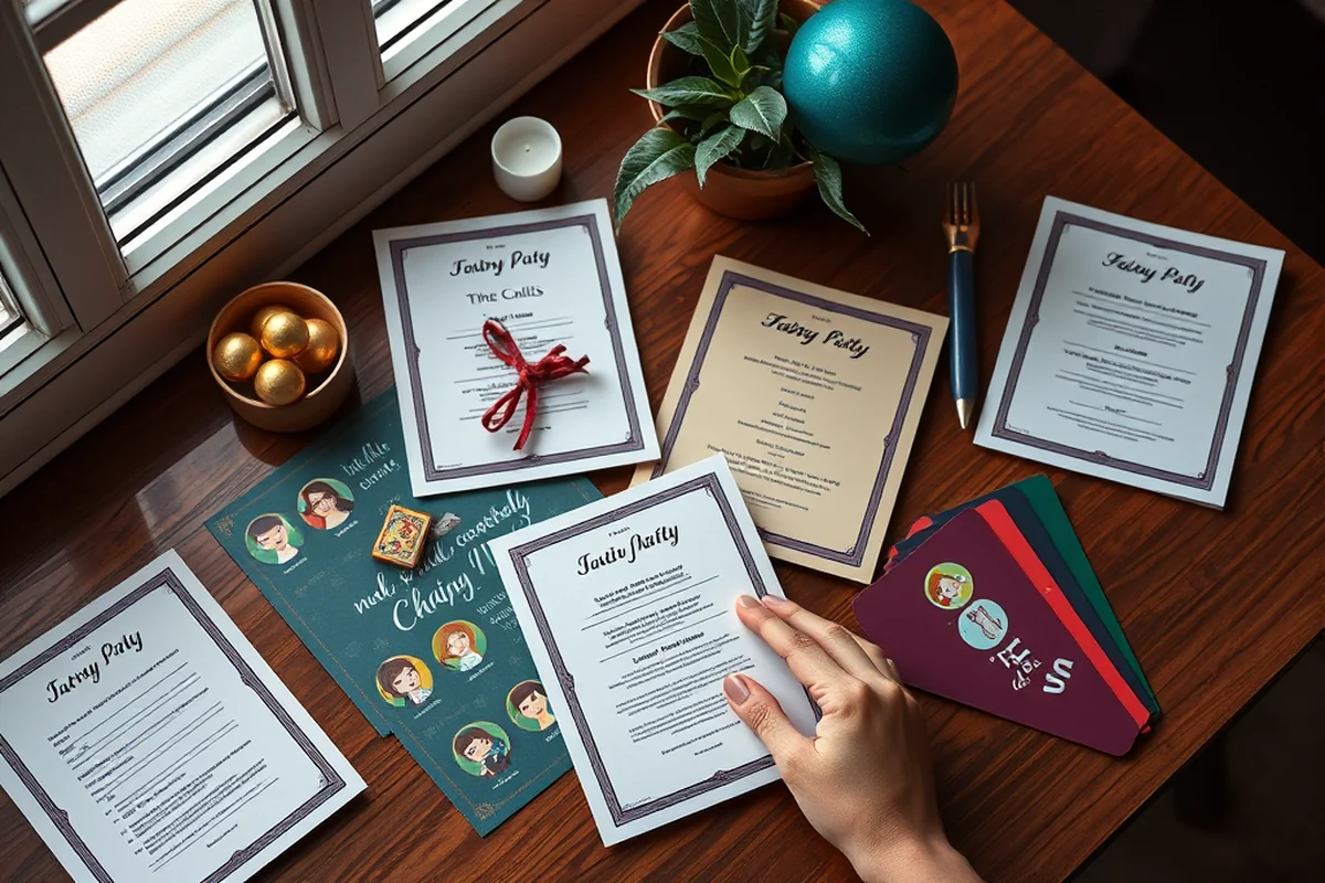 simple party printables games activities — Simple Party Printables Games Activities (the finished result)