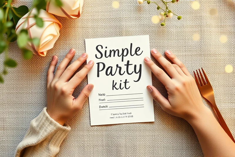 simple party printables invitations — Simple Party Printables Invitations (the finished result)