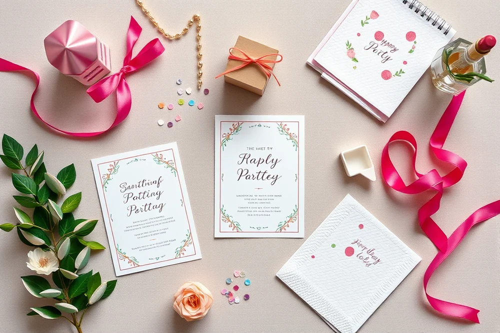 simple party printables — Simple Party Printables (the finished result)
