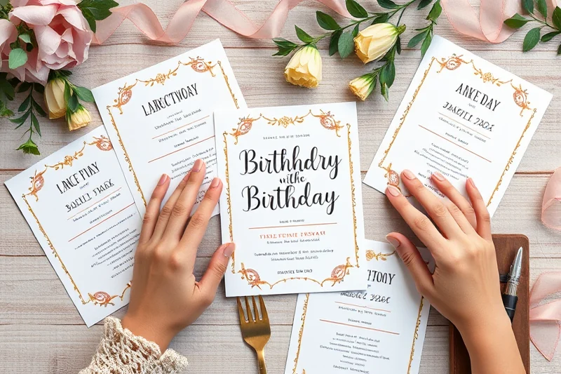 small birthday party printables — Small Birthday Party Printables (the finished result)