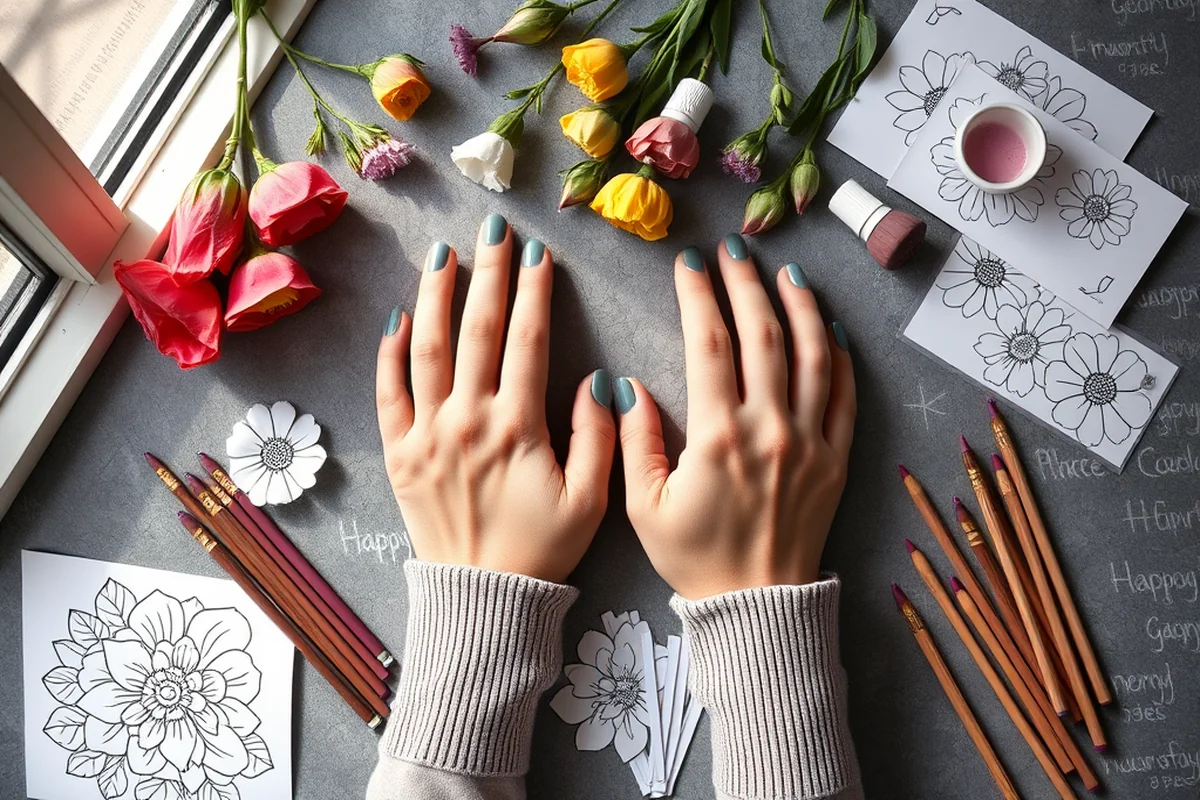 flower coloring pages printable — Flower Coloring Pages Printable (the finished result)