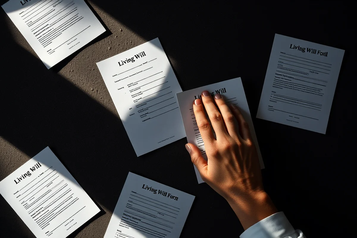 living will forms free printable — Living Will Forms Free Printable (the finished result)