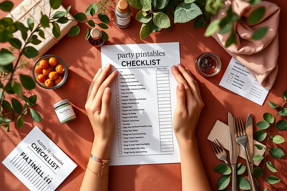 party printables checklists checklist — Party Printables Checklists Checklist (the finished result)