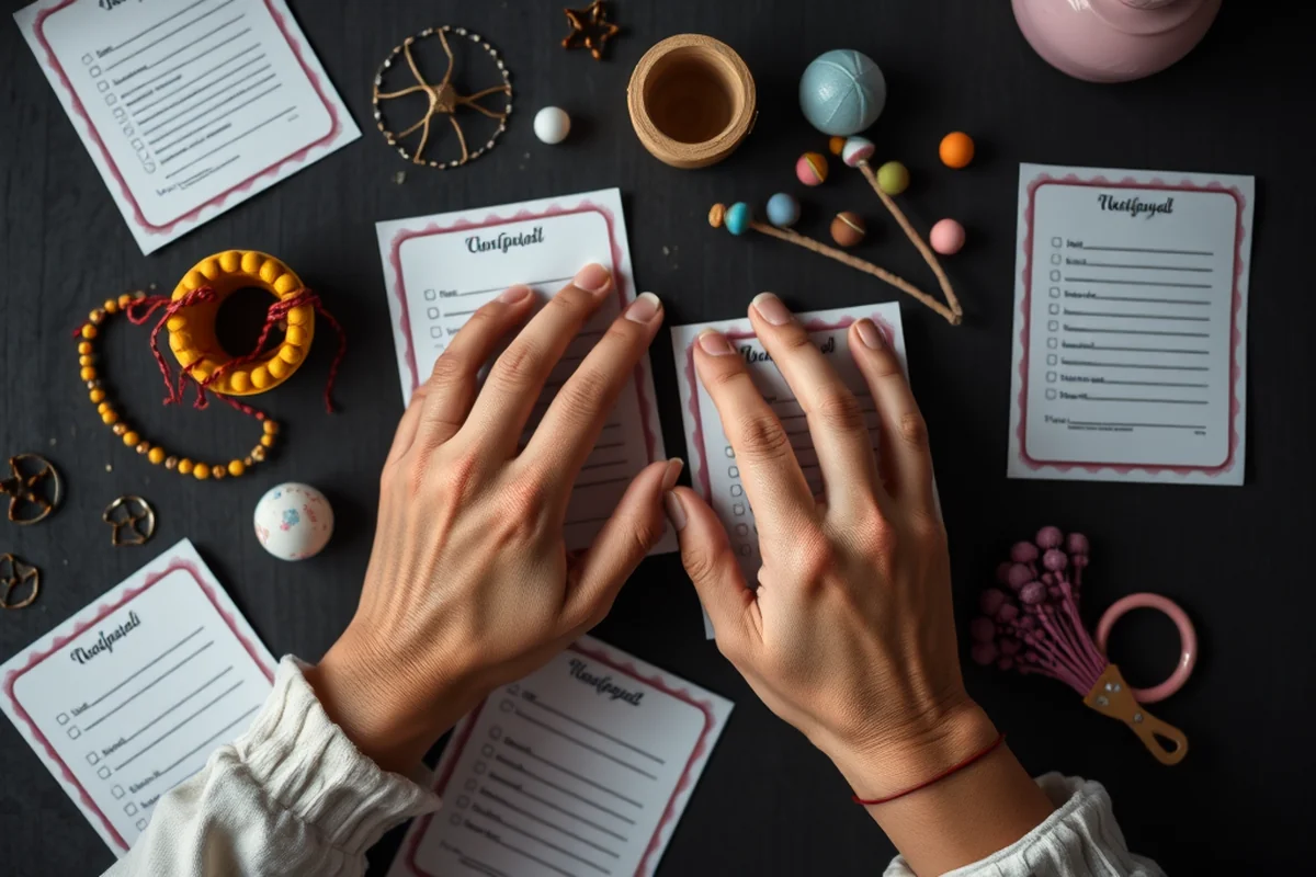 party printables games checklist — Party Printables Games Checklist (the finished result)