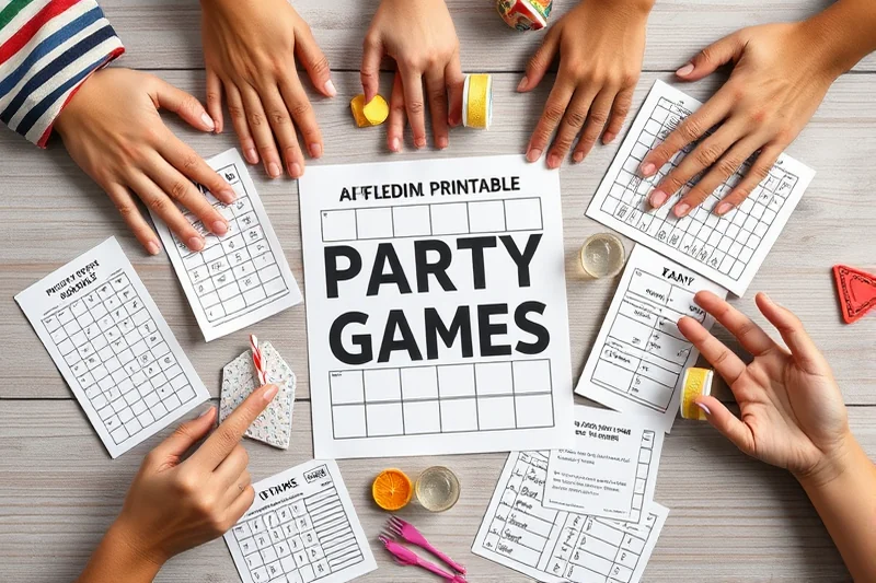 affordable printable party games — Affordable Printable Party Games (the finished result)