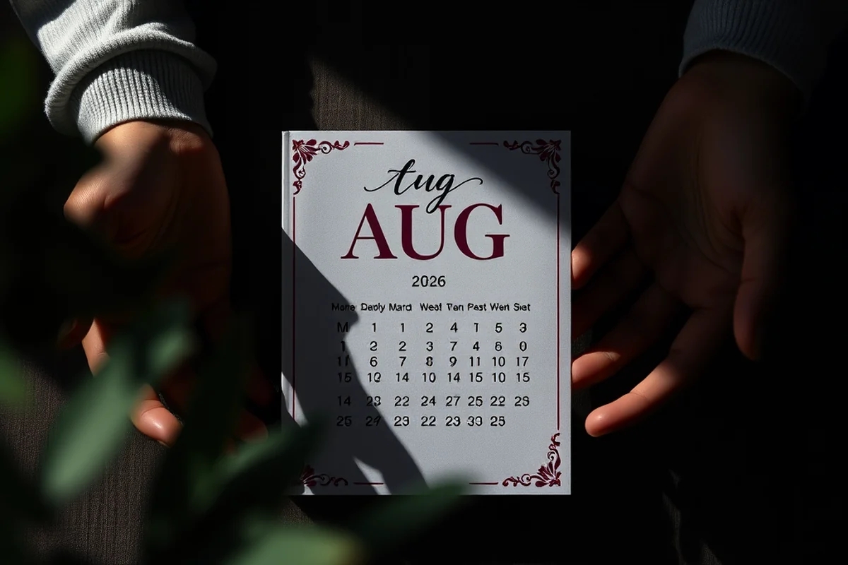 aug 2026 calendar printable — Aug 2026 Calendar Printable (the finished result)