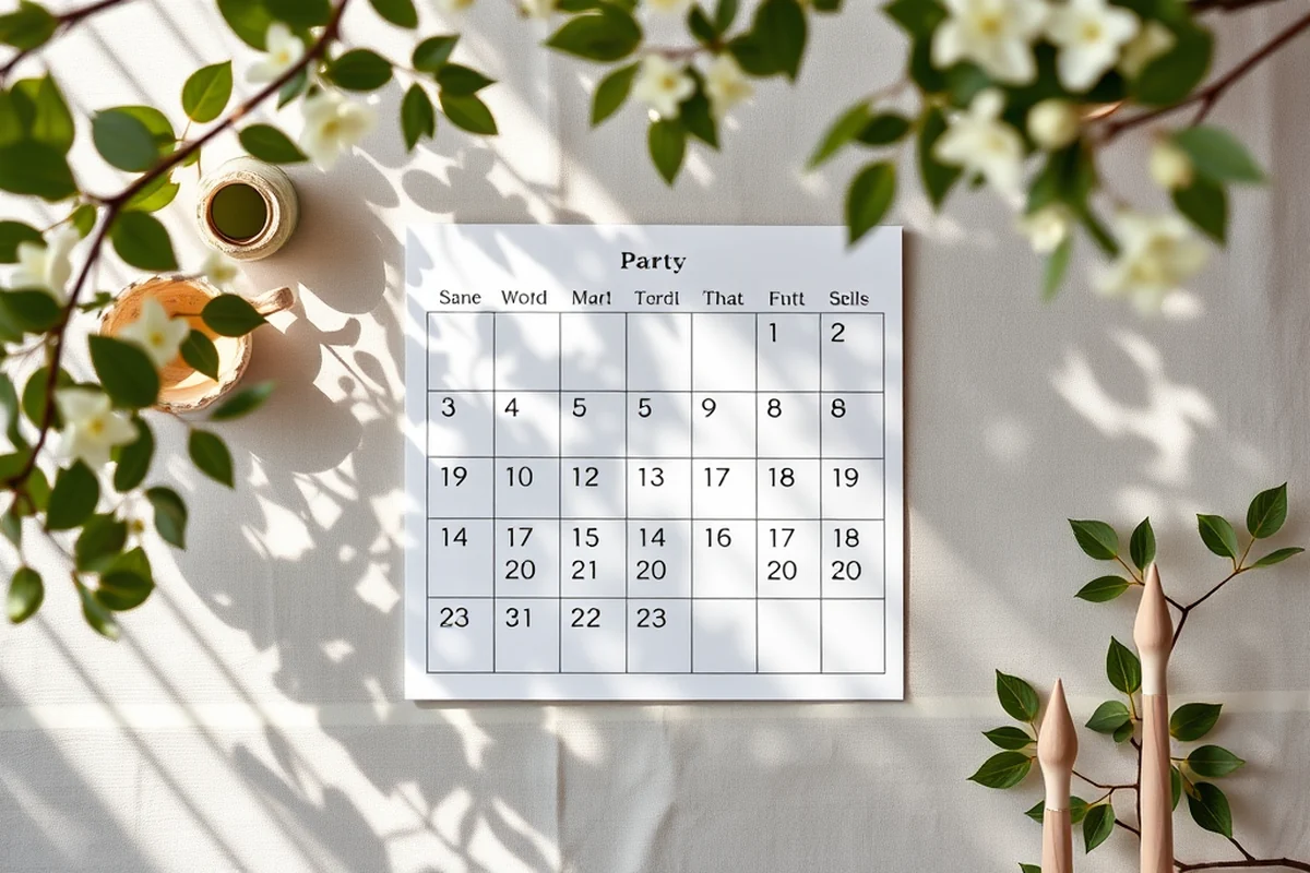 blank monthly calendar printable — Blank Monthly Calendar Printable (the finished result)