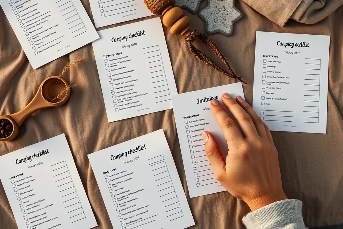 camping checklist printable — Camping Checklist Printable (the finished result)