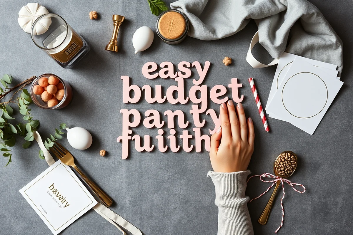 easy budget party printables — Easy Budget Party Printables (the finished result)