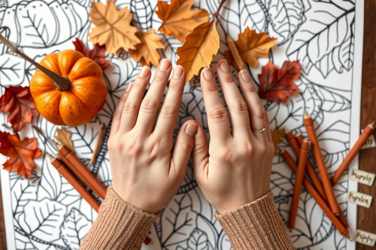 fall coloring pages printable — Fall Coloring Pages Printable (the finished result)