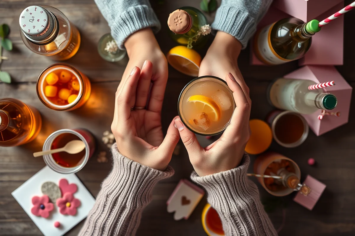 party printables drinks for beginners — Party Printables Drinks For Beginners (the finished result)