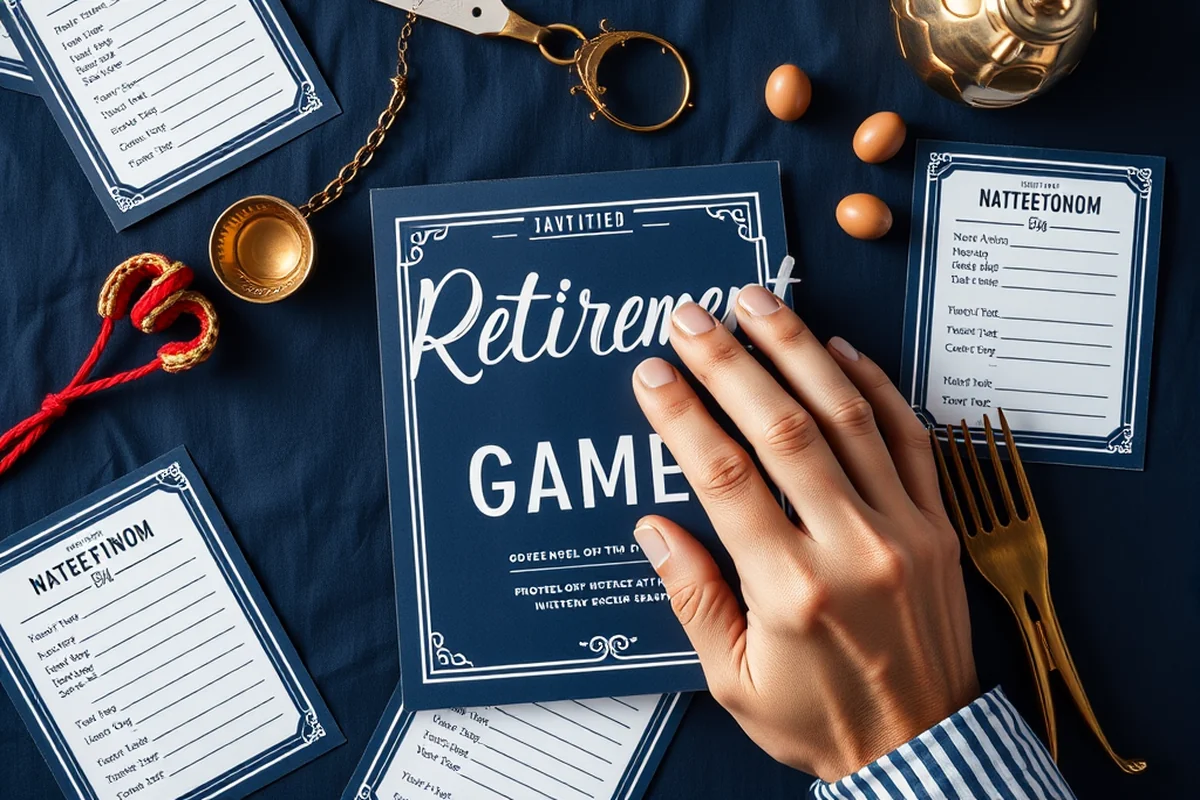 printable retirement party games — Printable Retirement Party Games (the finished result)